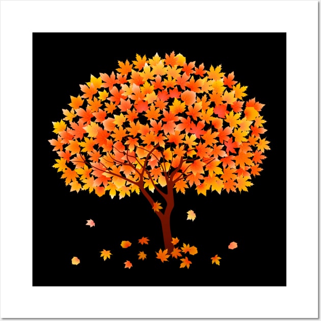 Autumn Tree Wall Art by holidaystore